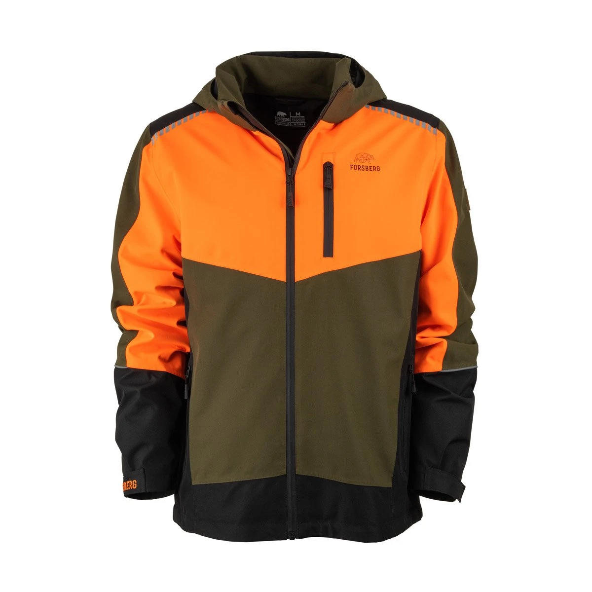 FORSBERG Skogar Allwetterjacke FORSBERG Skogar Allwetterjacke -Haix Shop 1200 808594 650 Skogar Wetterjacke olive neonorange front
