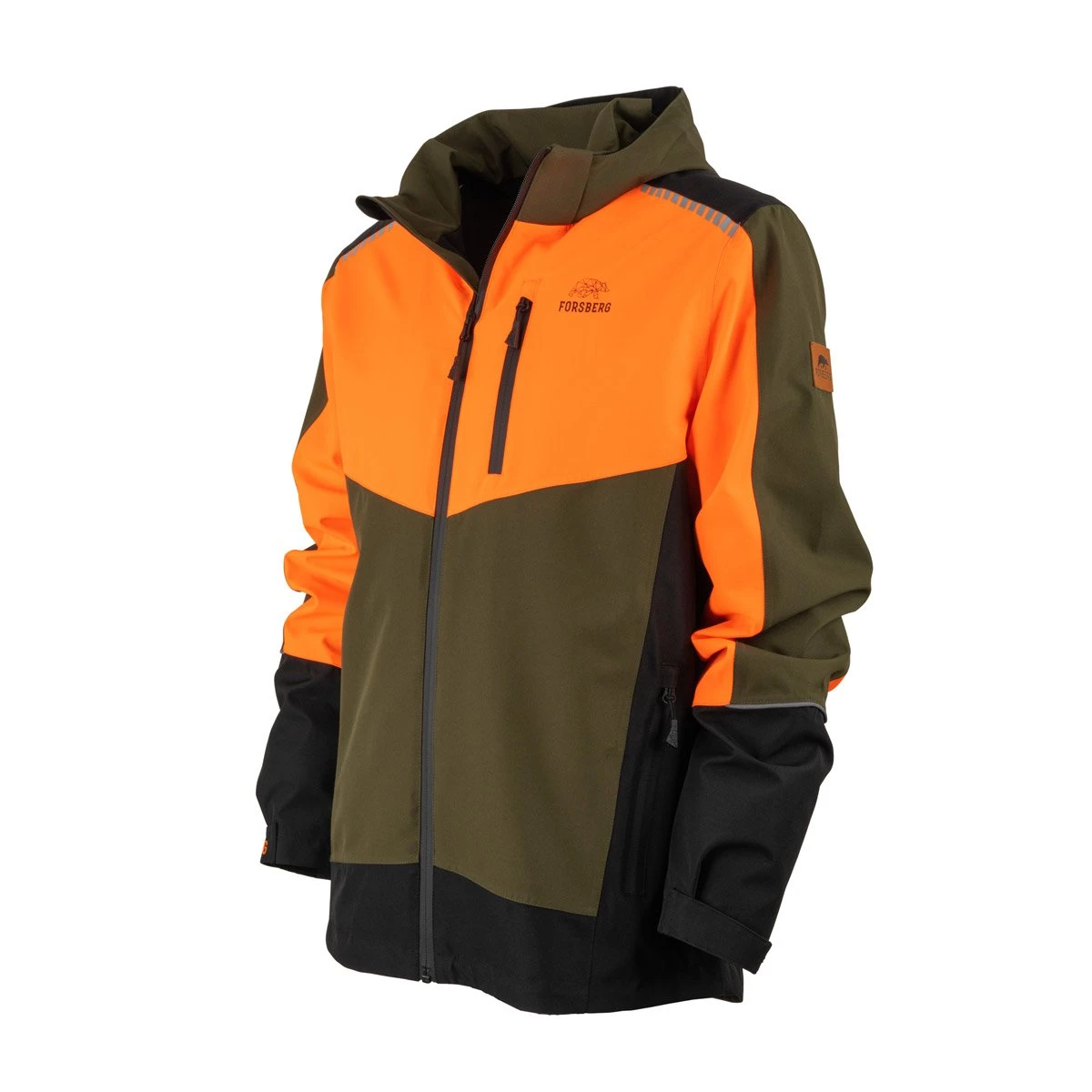 FORSBERG Skogar Allwetterjacke FORSBERG Skogar Allwetterjacke -Haix Shop 1200 808594 650 Skogar Wetterjacke olive neonorange frontside 1