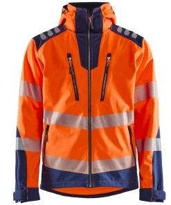 Blakläder Robuste High Vis Softshelljacke Wasserdicht
