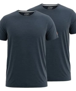 FORSBERG Einfarbiges T-Shirt Im Doppelpack 4 FORSBERG Einfarbiges T-Shirt Im Doppelpack -Haix Shop 721261 134 Doppelpack marine melange front web 1280x1280