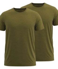 FORSBERG Einfarbiges T-Shirt Im Doppelpack 3 FORSBERG Einfarbiges T-Shirt Im Doppelpack -Haix Shop 721261 43 Doppelpack olive melange front web 1280x1280