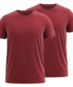 FORSBERG Einfarbiges T-Shirt Im Doppelpack 8 FORSBERG Einfarbiges T-Shirt Im Doppelpack -Haix Shop 721261 50 Doppelpack rot melange front web 1280x1280