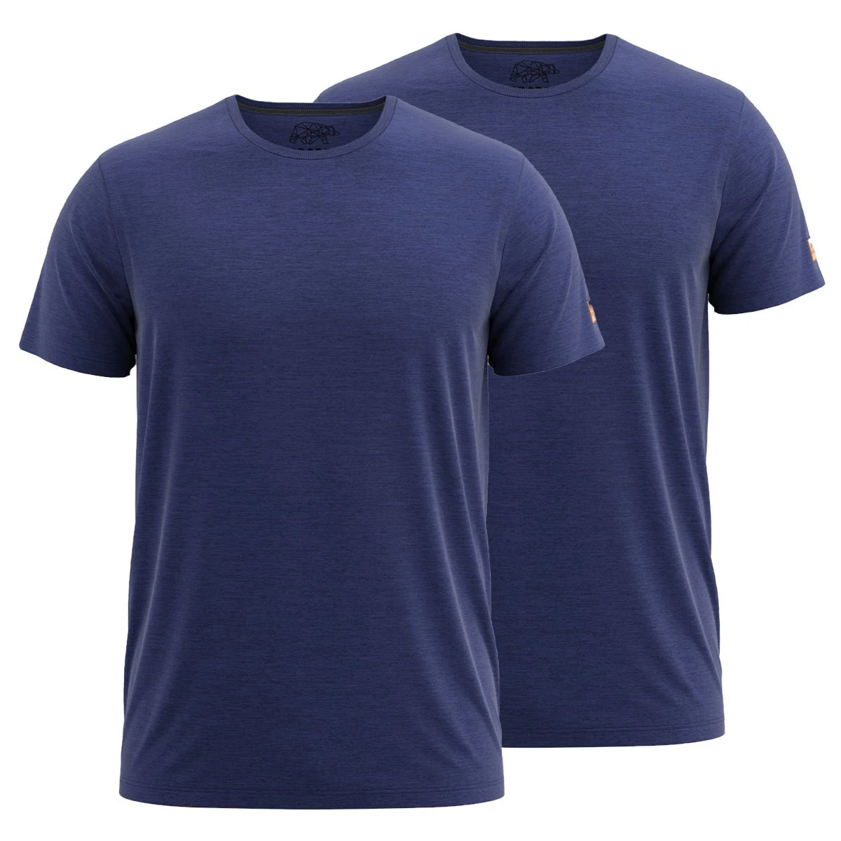 FORSBERG einfarbiges T-Shirt im Doppelpack FORSBERG Einfarbiges T-Shirt Im Doppelpack -Haix Shop 721261 73 Doppelpack navy melange front web