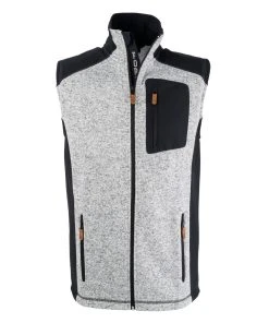 FORSBERG Vesta II Strickfleece Weste -Haix Shop 750678 134 Vesta II hellgrau Front web 1280x1280