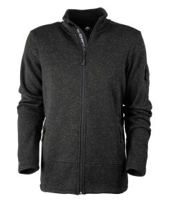 FORSBERG Arvid Strickfleece Jacke 12 FORSBERG Arvid Strickfleece Jacke -Haix Shop 750682 130 Arvid schwarz melange front web 1280x1280