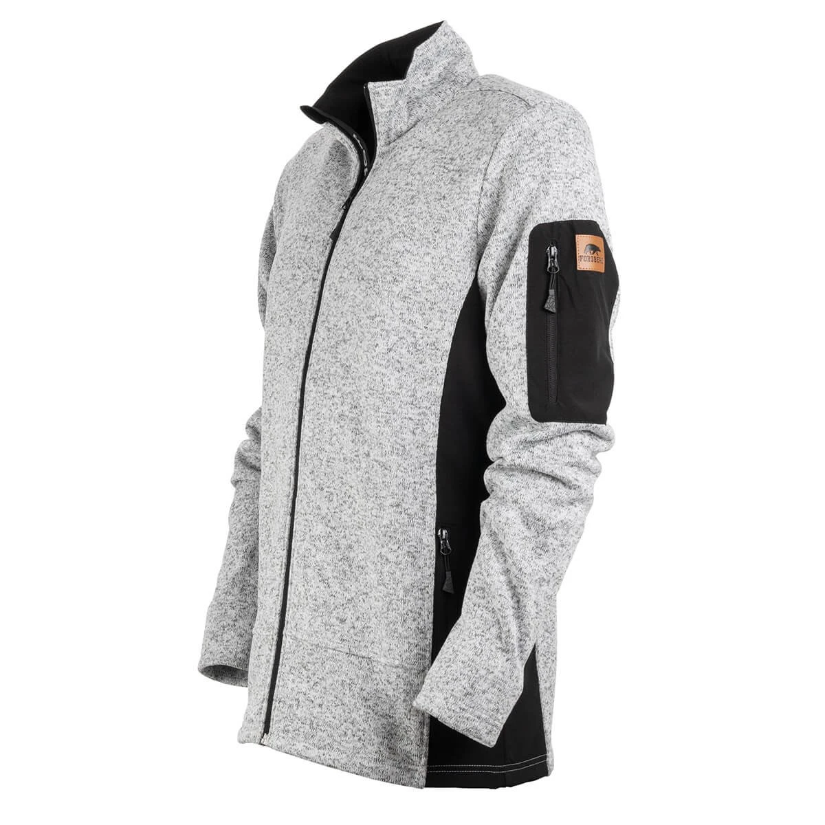 FORSBERG Arvid Strickfleece Jacke FORSBERG Arvid Strickfleece Jacke -Haix Shop 750682 134 Arvid hellgrau melange frontside 01