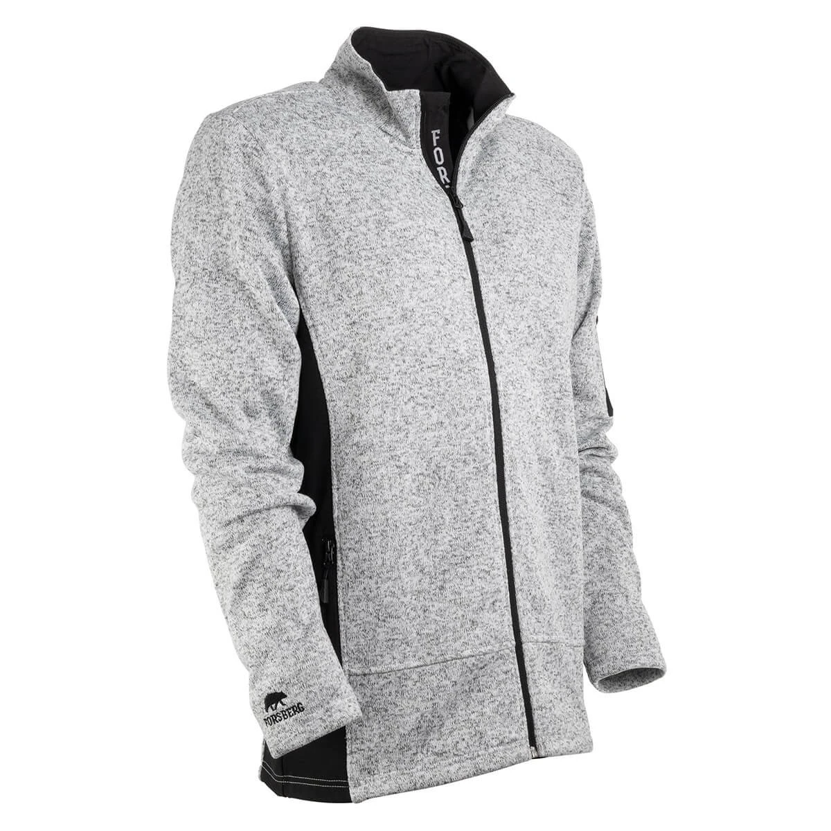 FORSBERG Arvid Strickfleece Jacke FORSBERG Arvid Strickfleece Jacke -Haix Shop 750682 134 Arvid hellgrau melange frontside 02