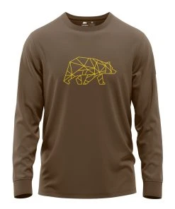 FORSBERG Langar II Langarm Shirt Mit Logo -Haix Shop 797555 346 Langar II braun gelb front web 1280x1280