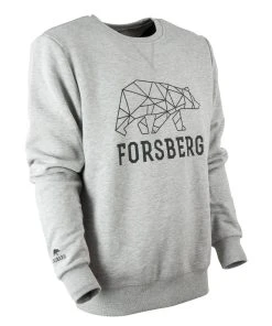 FORSBERG Bertson Sweatshirt Mit Logo -Haix Shop 803465 134 Bertson hellgrau melange schwarz frontside 2 web 1280x1280