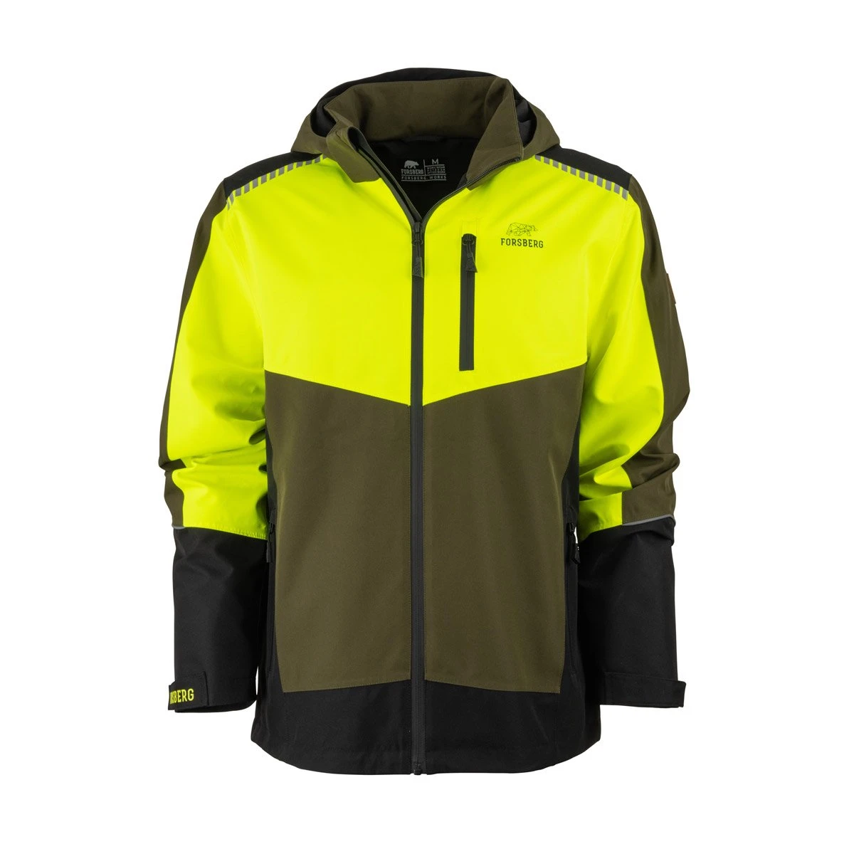 FORSBERG Skogar Allwetterjacke FORSBERG Skogar Allwetterjacke -Haix Shop 808594 640 Skogar Wetterjacke olive neongelb front