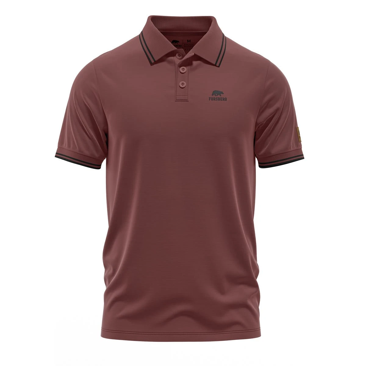 FORSBERG Magnuson Poloshirt FORSBERG Magnuson Poloshirt -Haix Shop 813408 546 Magnuson bordeaux schwarz front