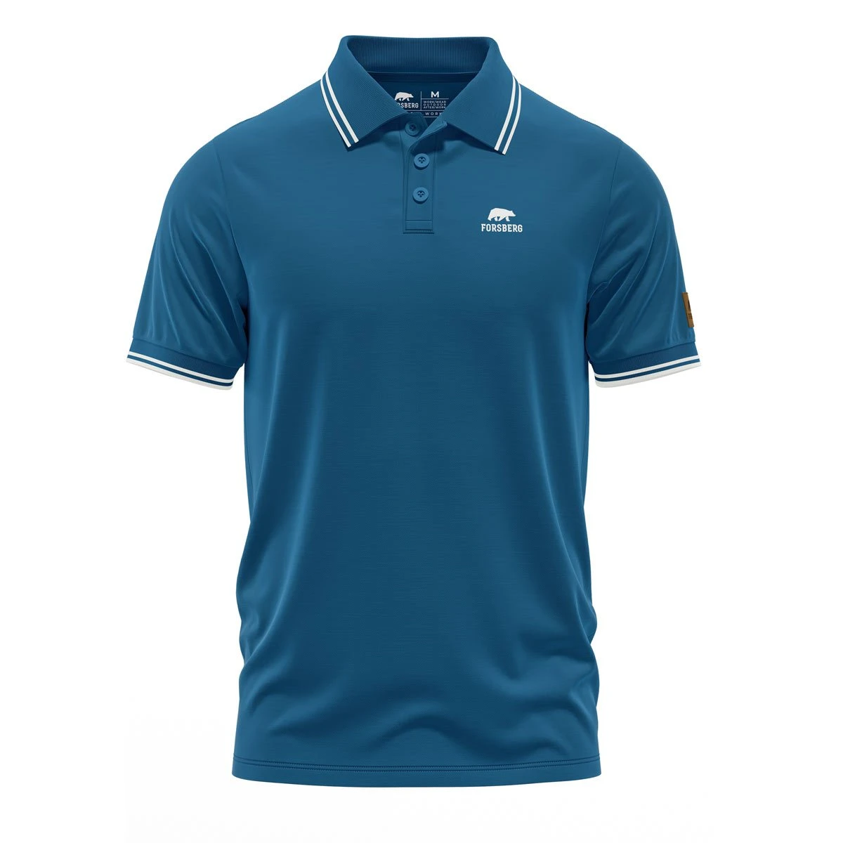 FORSBERG Magnuson Poloshirt FORSBERG Magnuson Poloshirt -Haix Shop 813408 752 Magnuson petrol weiss front