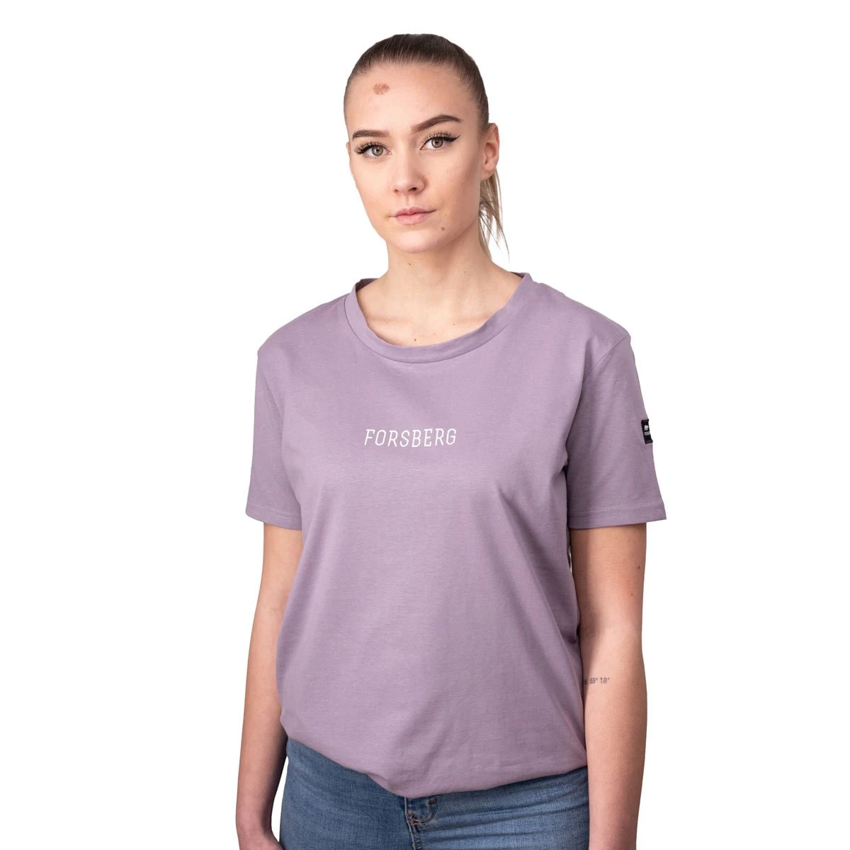 FORSBERG Ilma T-Shirt mit Brustlogo FORSBERG Ilma T-Shirt Mit Brustlogo -Haix Shop 814590 824 Ilma flieder Model front