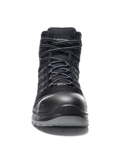 Lowa LARROX Work GTX Mid S3 -Haix Shop ELTEN 5480 LARROX Work GTX black grey mid Front 1280x1280