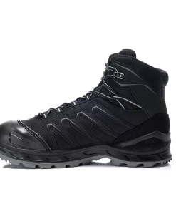 Lowa LARROX Work GTX Mid S3 -Haix Shop ELTEN 5480 LARROX Work GTX black grey mid LEFT 1280x1280