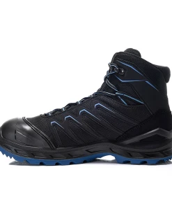 Lowa LARROX Work GTX Mid S3 -Haix Shop ELTEN 5482 LARROX Work GTX black blue mid LEFT 1280x1280