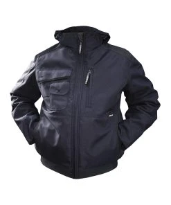 DASSY AUSTIN Wasserdichte Und Atmungsaktive Winterjacke -Haix Shop austin canvas winter jacket midnight blue black front 1280x1280