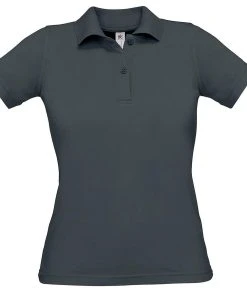 B&C Damen Poloshirt Einfarbig Aus Baumwolle